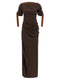 Ferragamo Dress With Leather Straps