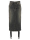 Balenciaga Lace Up Denim Skirt