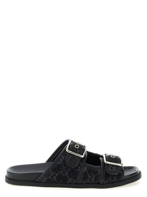 Gucci Gg Denim Slides