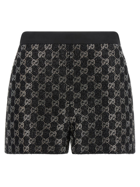 Gucci Gg Lamé Tweed Shorts