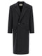 Saint Laurent Double-face Combed Wool Coat