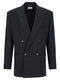 Saint Laurent Pinstriped Double-breasted Blazer