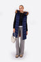 JANA Women's long vest with fixed hood