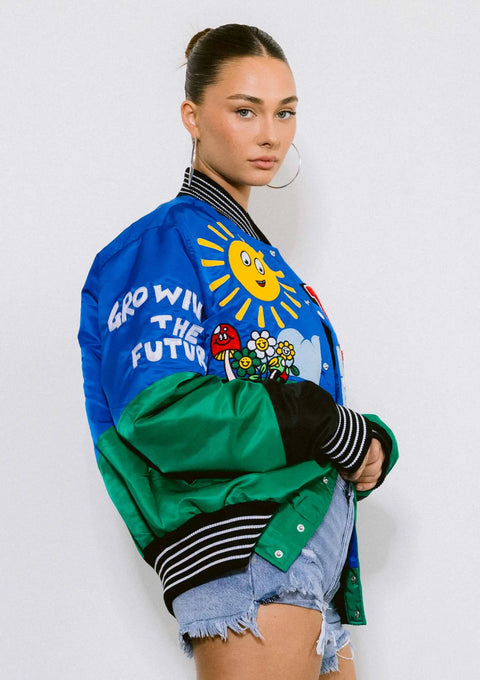 Retro Fit Varsity Jacket-Clothing - Women-Vibrant M.i.U-XS-Urbanheer