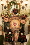 Courage Deart Heart Cropped Bamboo Kimono with Sacred Heart