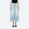 A-Line Denim Midi Skirt(Raw Hem,Slit) STORY-Skirt-BAYEAS-XS-STORY-Urbanheer