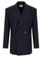 Saint Laurent Felted Wool Gabardine Blazer Jacket