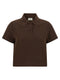 Saint Laurent Cassandre Crop Polo Shirt