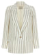 Peserico Pinstripe Twill Blazer