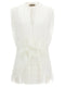 Alberta Ferretti Asymmetrical Tulle Top