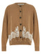 Alberta Ferretti Lace Insert Cardigan