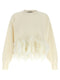 Alberta Ferretti Feather Cropped Sweater
