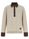 Ganni Striped Cotton Polo Shirt