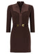 Elisabetta Franchi Logo Dress With Elastic Bands