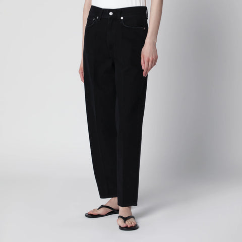 AGOLDE 80's straight-leg jeans in black denim