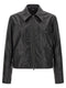 Amiri Leather Jacket With Zip