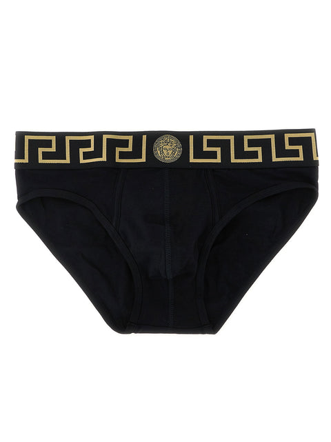 Versace 2-pack Briefs With Greca Pattern