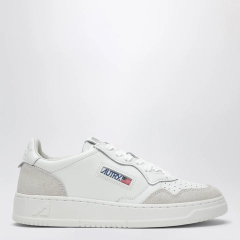 AUTRY Medalist Low sneakers in white leather and suede