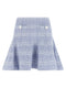 Self-Portrait Check Knit Skirt