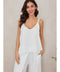 Adjustable Strap Linen Tank Top White-Tank Top-MILIO MILANO-XS-White-Urbanheer