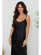 Adjustable Strap Silky Tank Top Black-Tank Top-MILIO MILANO-XS-Black-Urbanheer