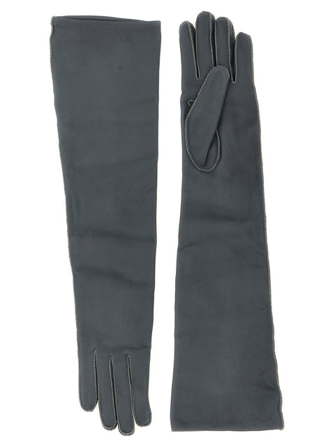 Agnona Long Leather Gloves