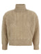 Agnona Openwork Turtleneck Sweater