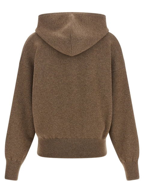 Agnona Zipped Hooded Sweater