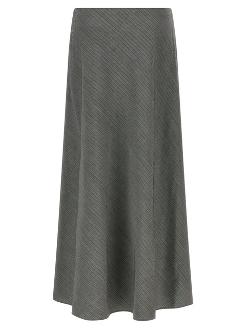 Alberta Ferretti Bell Chevron Skirt