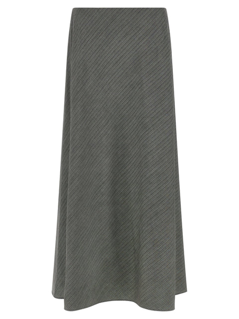 Alberta Ferretti Bell Chevron Skirt