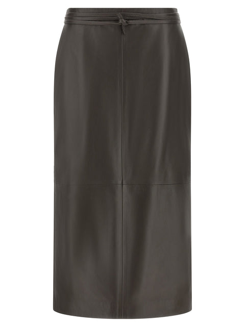 Alberta Ferretti Leather Skirt