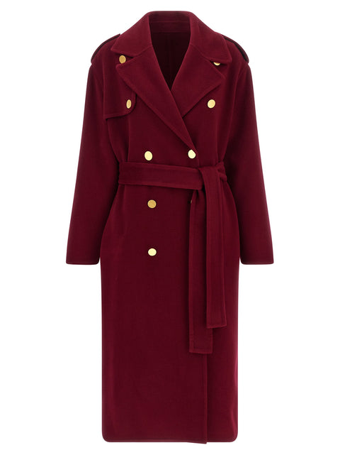 Alberta Ferretti Long Wool Coat