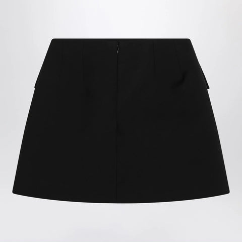 Alexander McQueen Black wool mini skirt