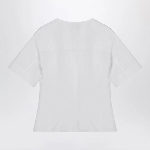 Alexander McQueen White corset shirt in poplin