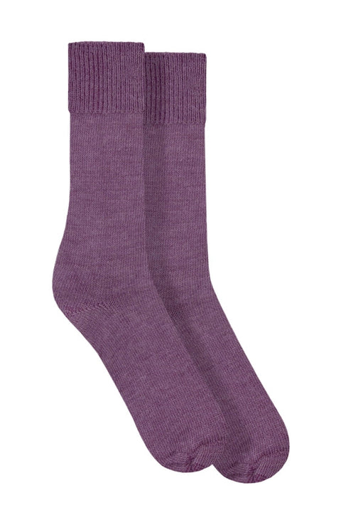 Alpaca Everyday Socks Purple-Socks-Paul James Knitwear-4-7-Urbanheer