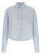 Ami Paris Ami De Coeur Cropped Shirt