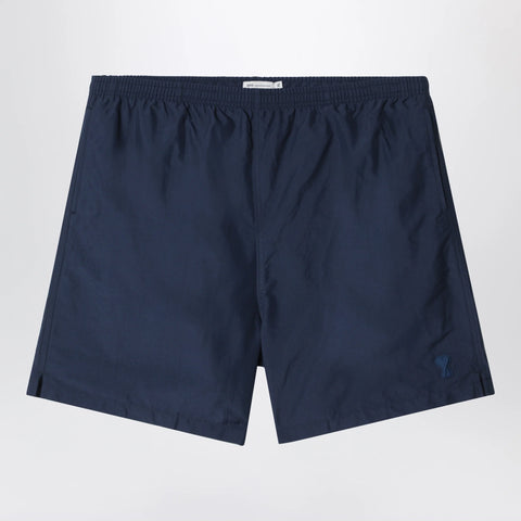 Ami Paris Ami de Coeur short swim shorts in polyamide, ink