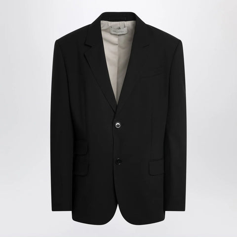 Ami Paris Black single-breasted wool jacket