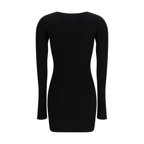 Amiri Black Viscose Casual Dress