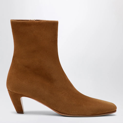 Aquazzura Chestnut Sloan suede ankle boots