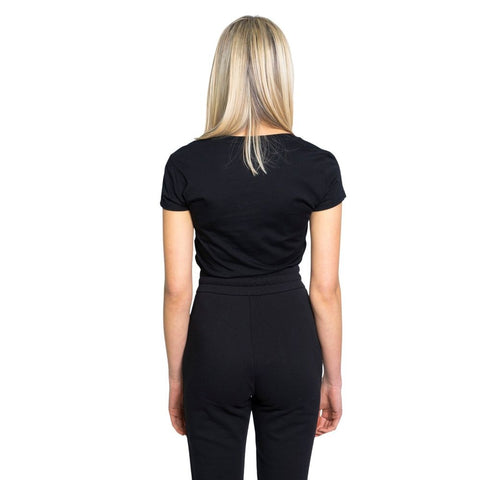 Armani Exchange Black Cotton Tops & T-Shirt-Armani Exchange-IT38|XS-Urbanheer