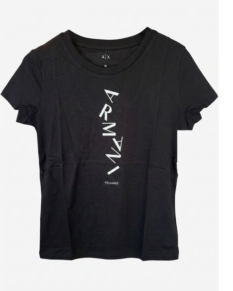 Armani Exchange Cotton T-shirt Black/White Logo