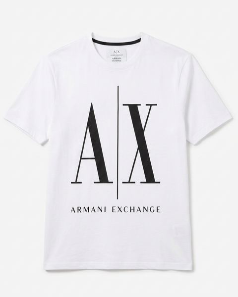 Armani Exchange T-shirt White/Black logo