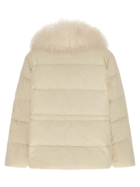 Army Yves Salomon Fur Insert Down Jacket