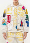 Art Dealer Graphic Nostalgic Fit Trucker Jacket-Jacket-First Row-S-L.KHAKI-Urbanheer
