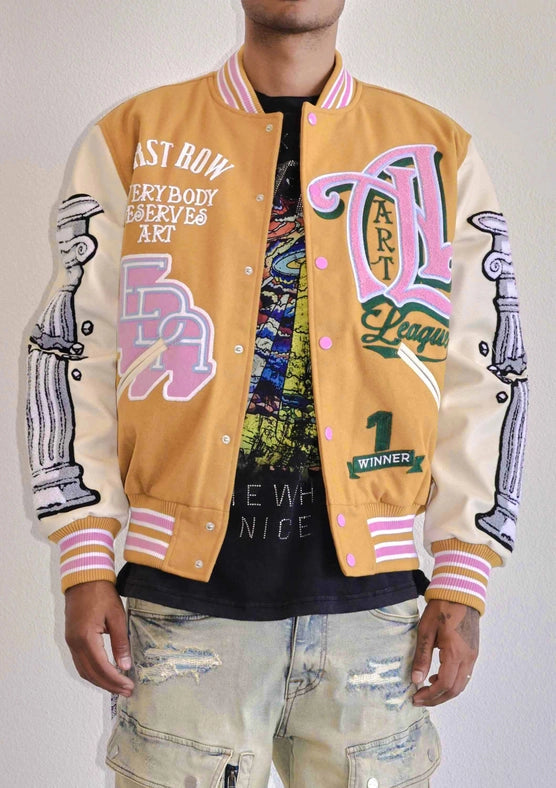 Art League Multi Patches Varsity Jacket Men from First Row
