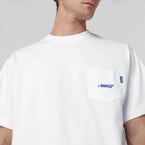 Awake NY White crewneck T-shirt with logo