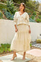 Aztec Pattern Button Down Cardigan Ivory Mix-Cardigan-Mystree-S-Ivory Mix-Urbanheer