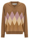 Ballantyne Argyle Intarsia New Diamond Sweater