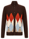 Ballantyne Classic Diamond Diamond Intarsia Cardigan